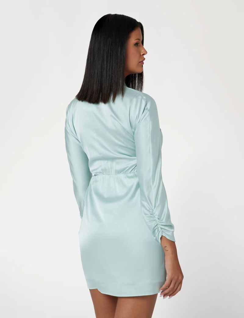 Wrap up mini dress