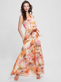 All Over Print Long Dress
