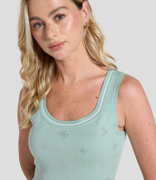 Rhinestones Tank Top