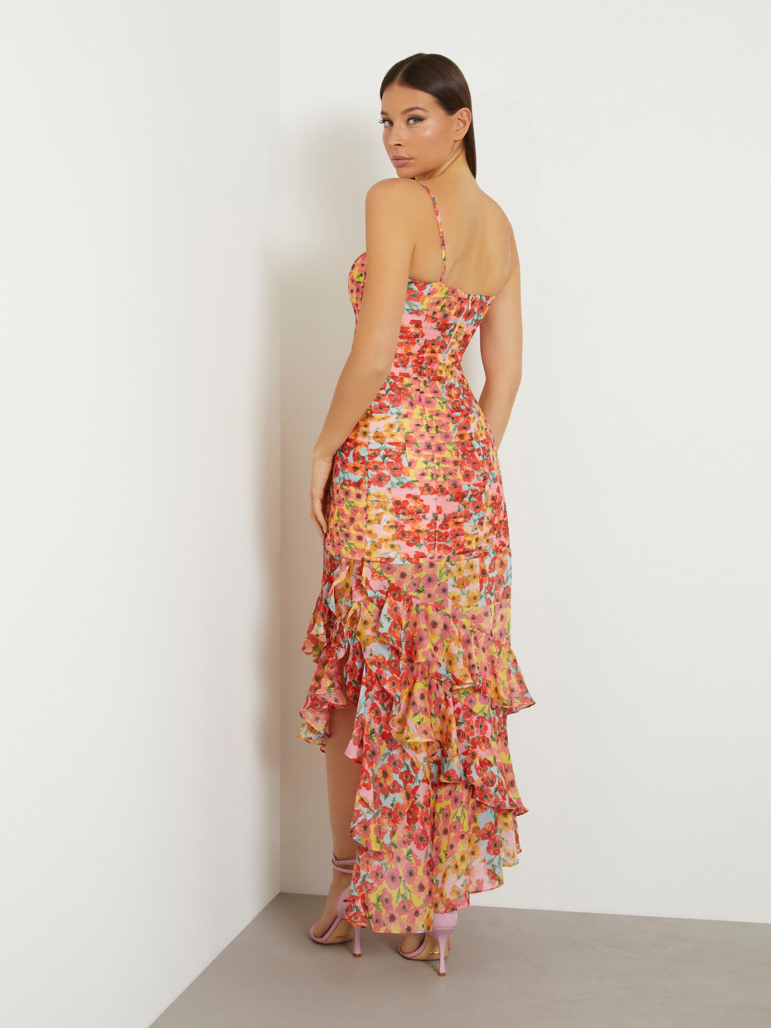 Guess floral maxi dress clearance