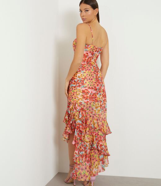Floral print long dress