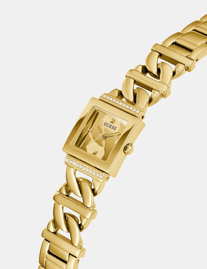 Analogue watch with chain detail