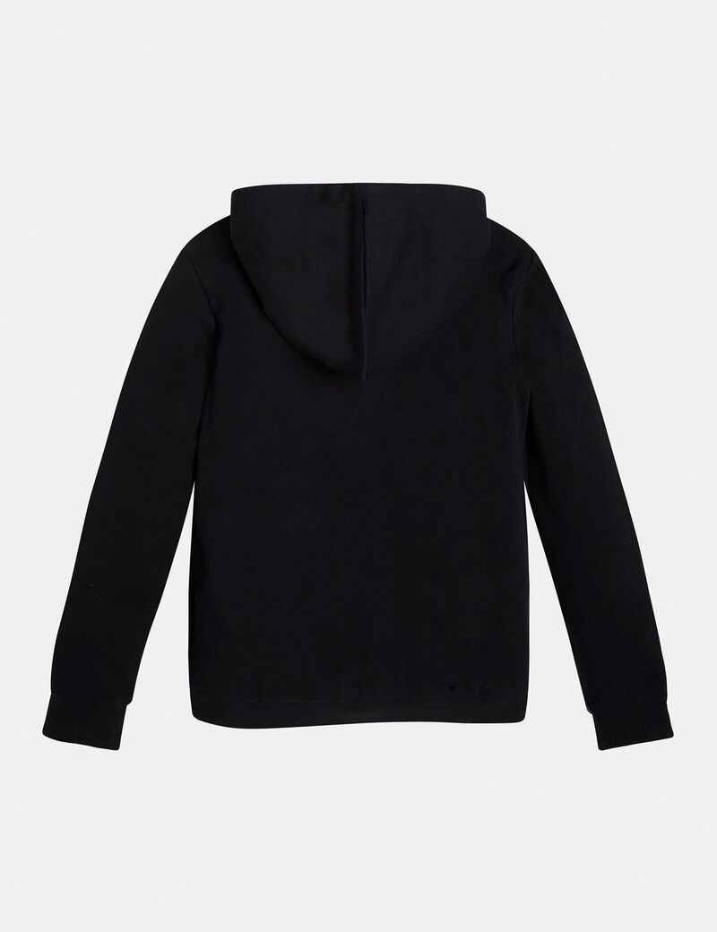 سويتشيرت هودي مع شعار بطبعة معدنية على شكل مثلث