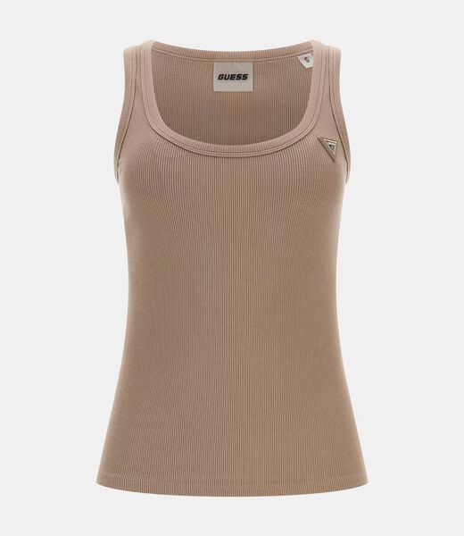 قميص بدون أكمام محبوك