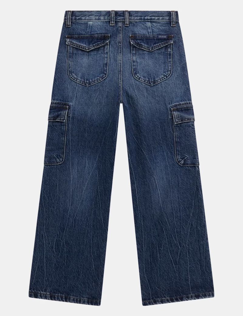 Wide leg cargo jeans