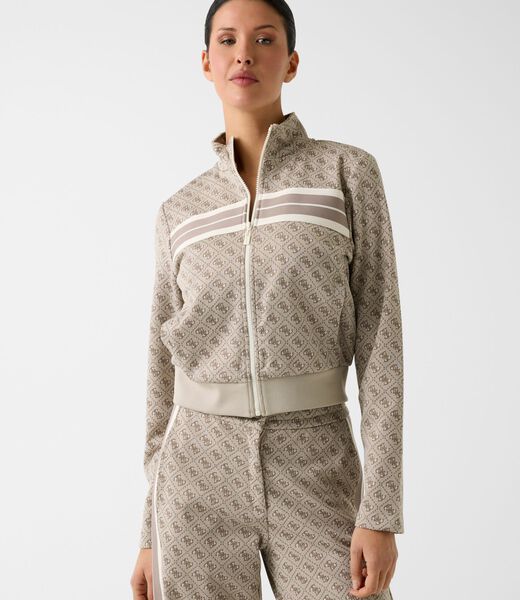 4G JACQUARD FULL ZIP SWEATSHIR