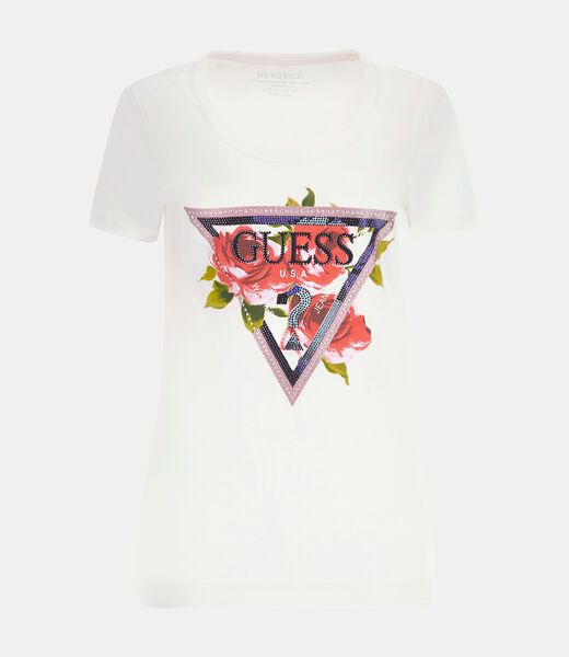 Flower Logo Stretch T-Shirt