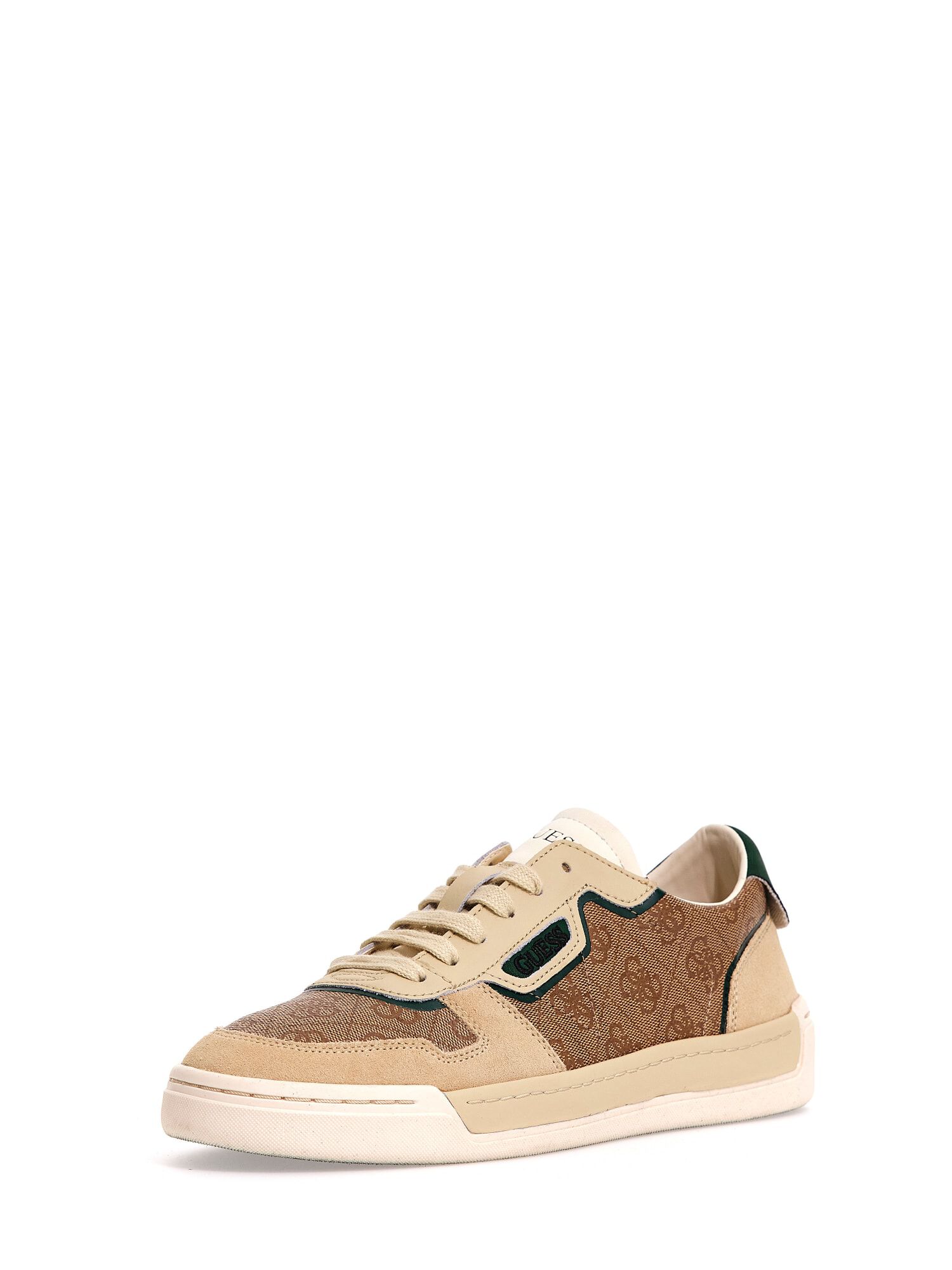 Baskets Guess Multi Logo Blanches - Pointure US 5.5 Femme, Occasion, Style Sportif