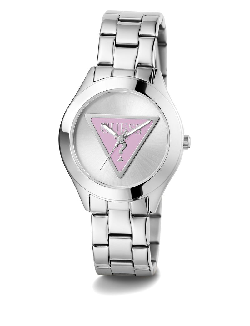 Analogue watch with logo on dial