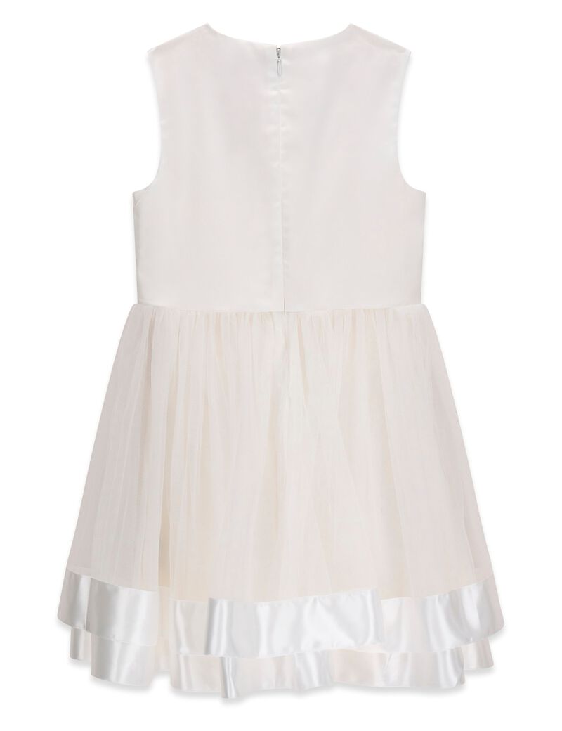 Mixed fabric dress