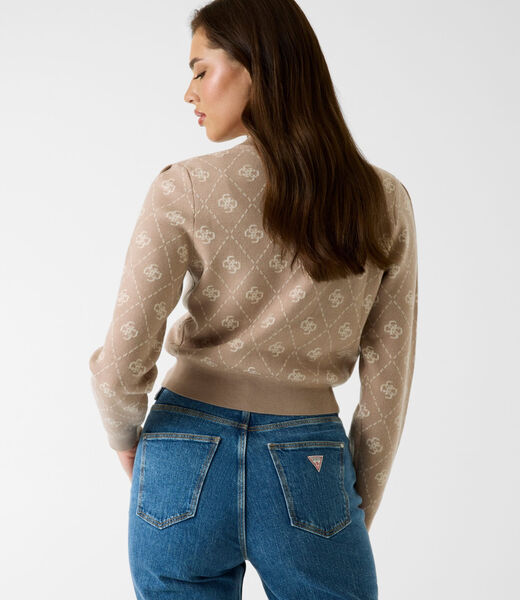 كارديجان من مزيج الصوف بشعار 4G