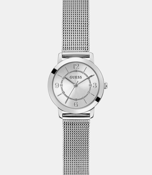 Stainless steel analogue watch