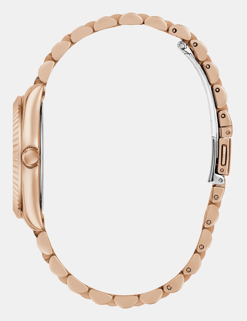 Ladies Rose Gold Tone Multi-function Date Watch