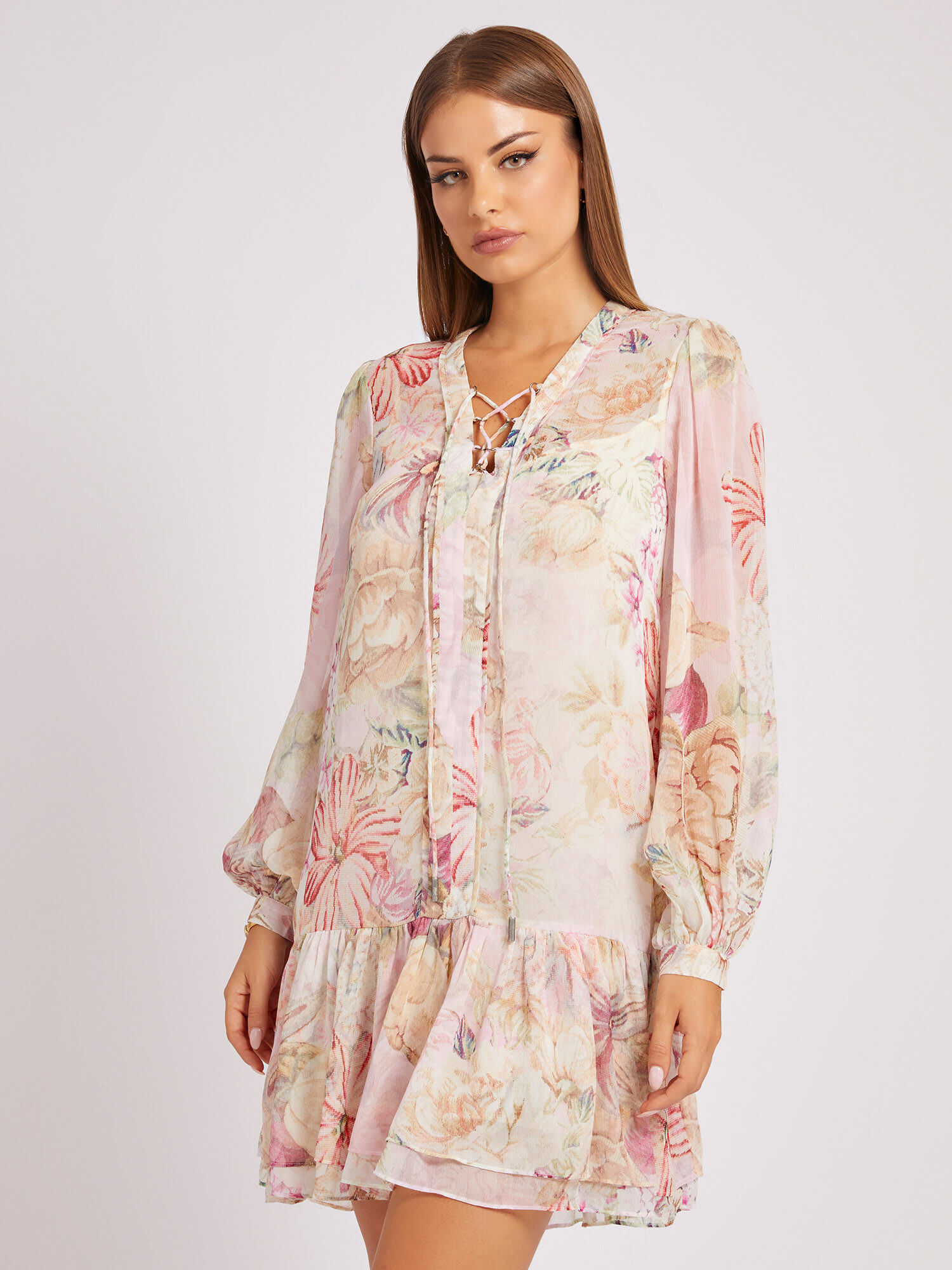 Guess floral print online dress