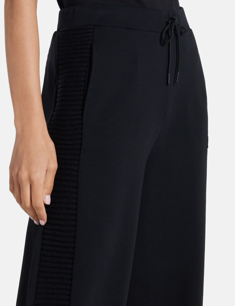 Wide-leg palazzo sweatpants