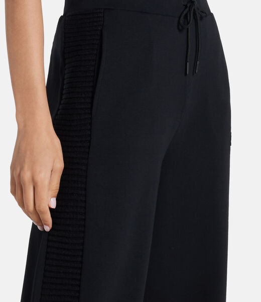 Wide-leg palazzo sweatpants