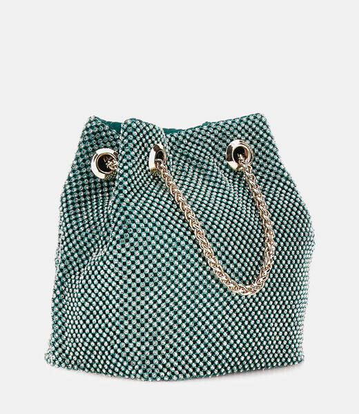 Zalina rhinestone mini bucket bag
