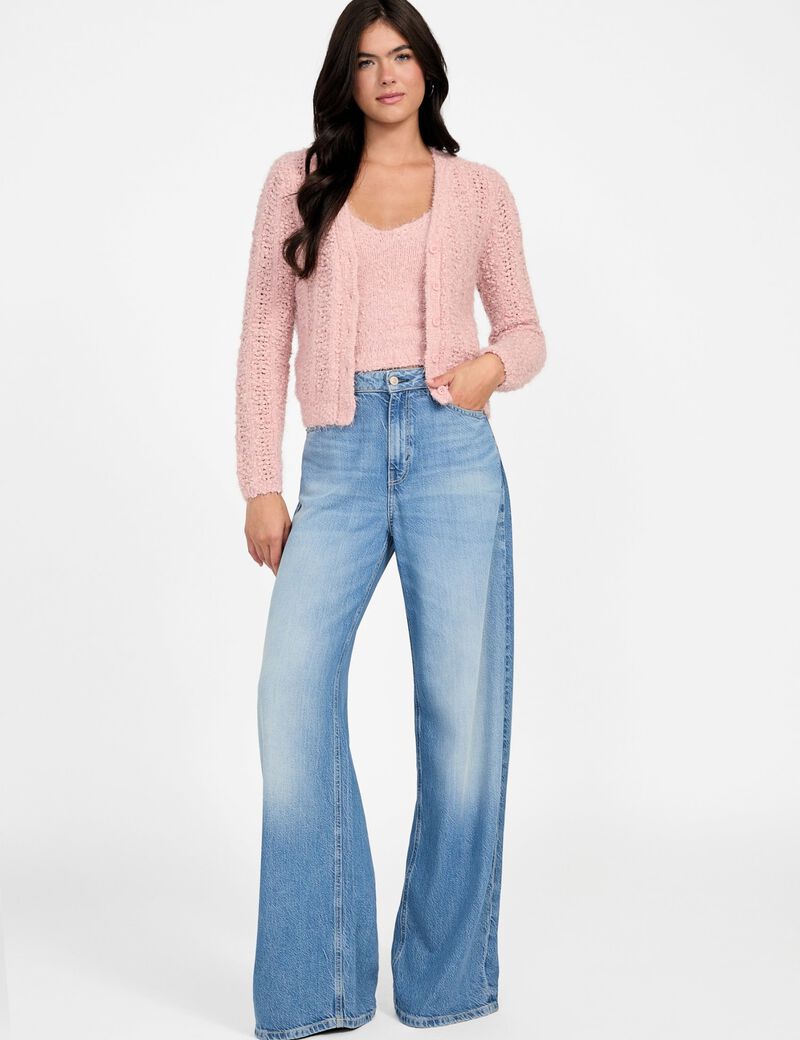 Open-knit cardigan