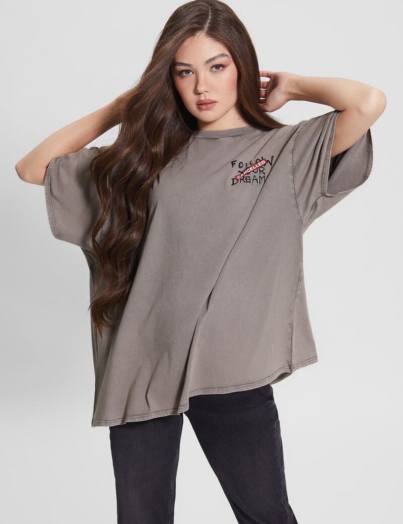 Back Graffiti Print T-Shirt