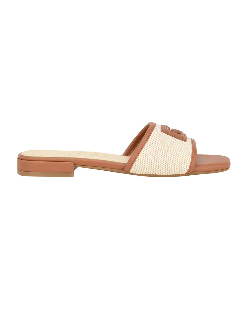 Tampa natural flat sandals