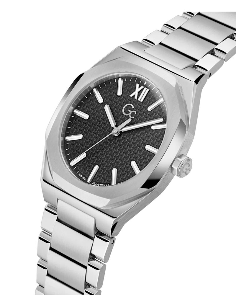 جيس gw coussin sleek slv cs blk dl 42mm qtz slv ss brct fw23