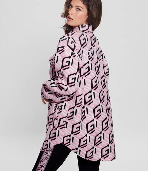 All Over G Cube Logo Scuba Shirt Dress