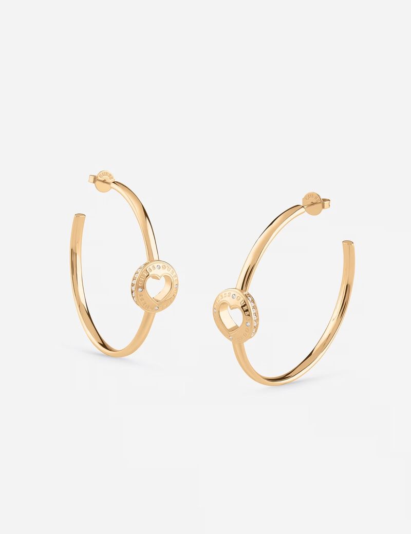 جيس 50mm rolling heart hoops