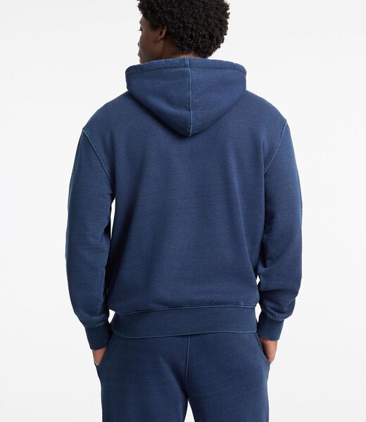 Embroidered logo hooded sweatshirt
