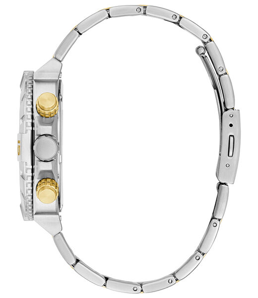 Mens 2-Tone Silver Tone Multi-function Watch