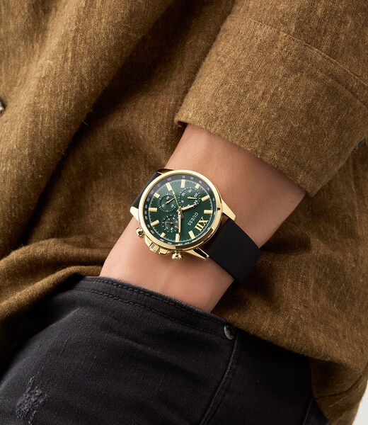 Mens Black Multi-function Watch