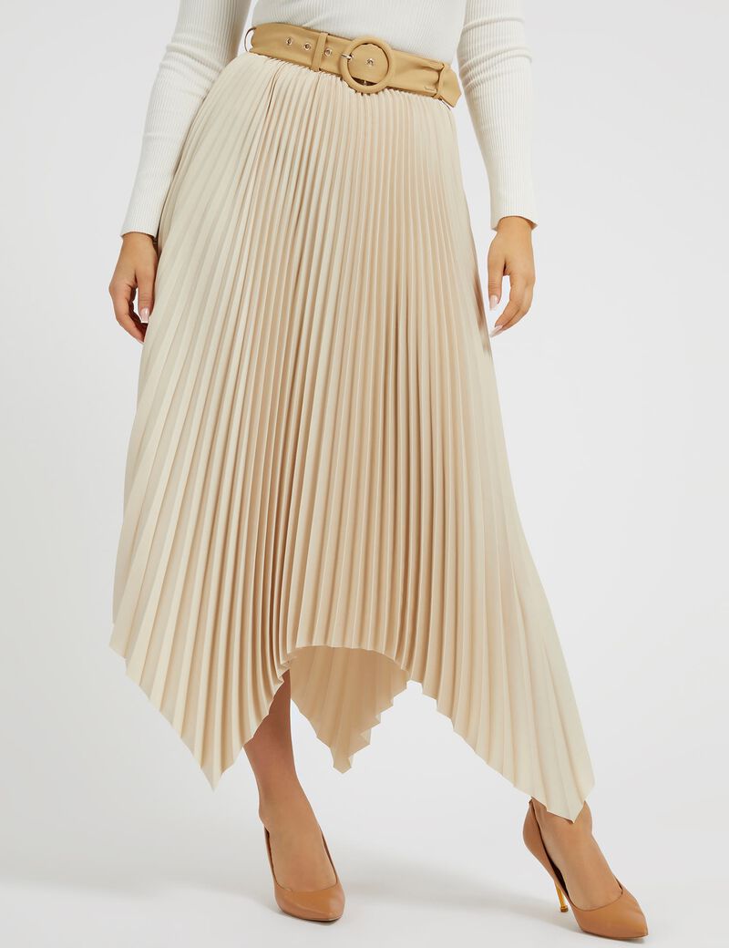 Asymmetrical Pleated Skirt