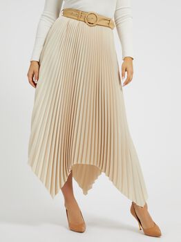 Asymmetrical Pleated Skirt