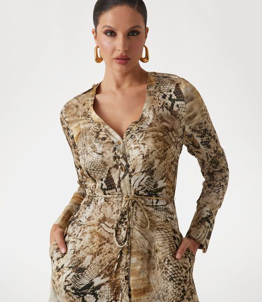 Marciano animal-print long dress