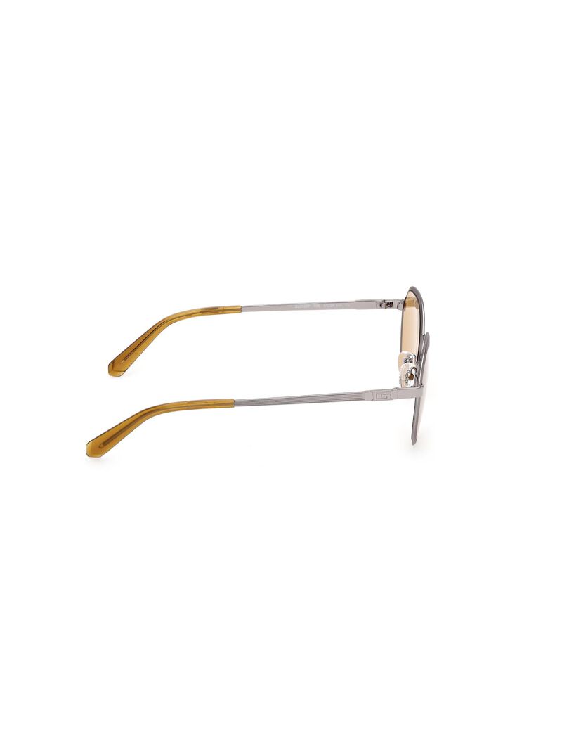 Round brown sunglasses