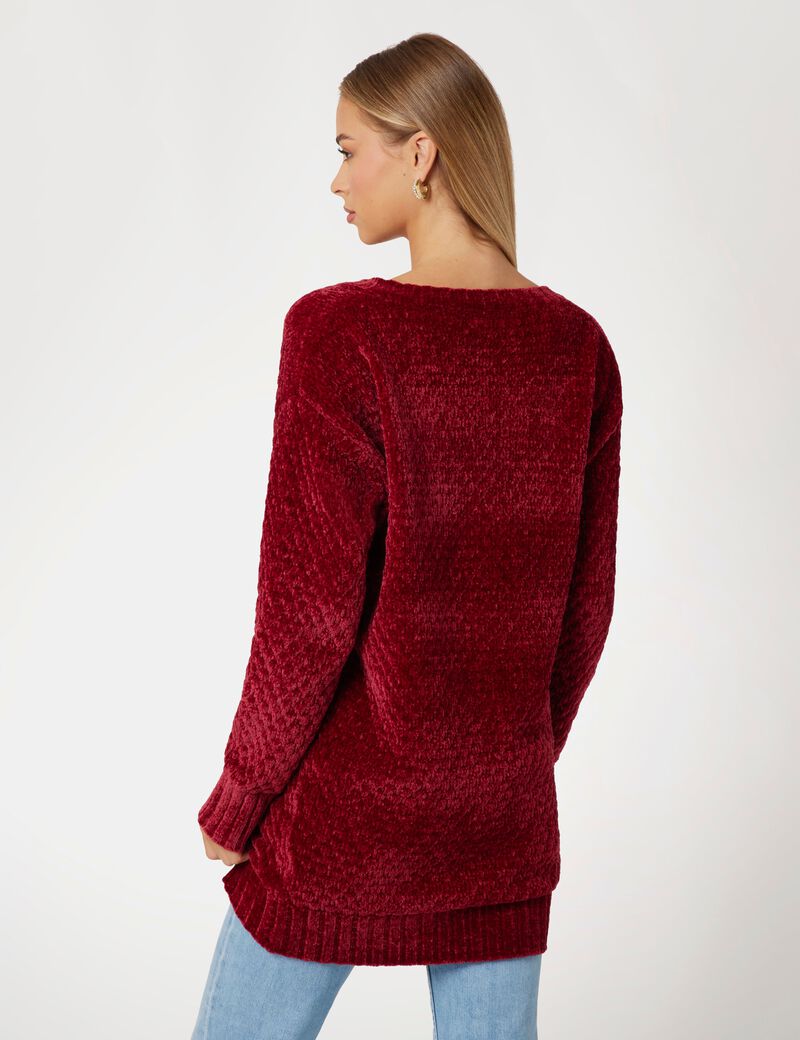 Chenille relaxed fit sweater