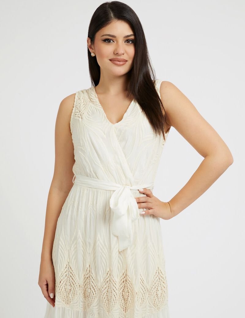 Silk Blend Long Dress