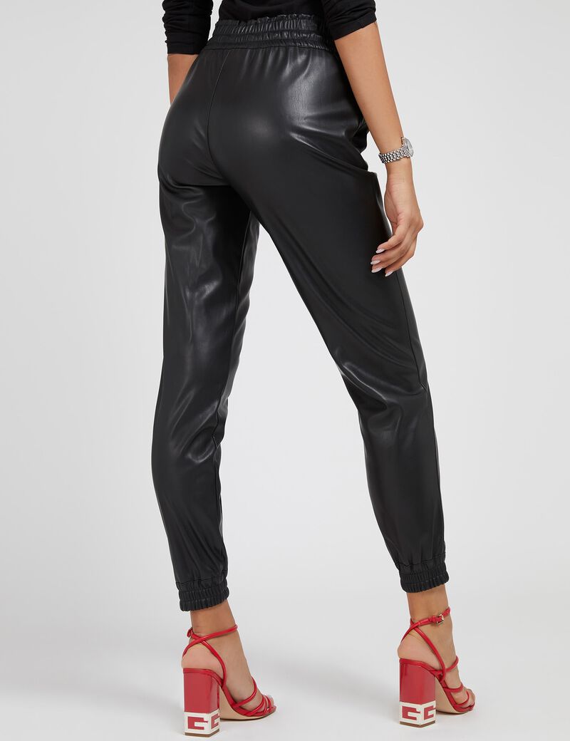 Faux Leather Jogging Pant