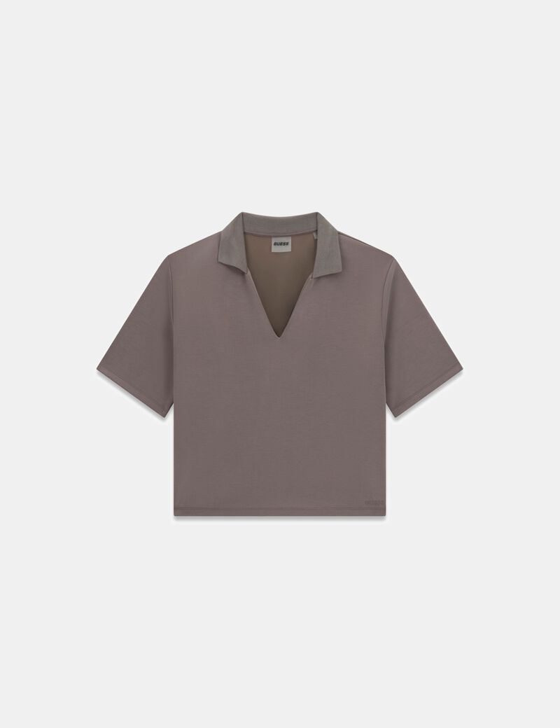 Polo knit top