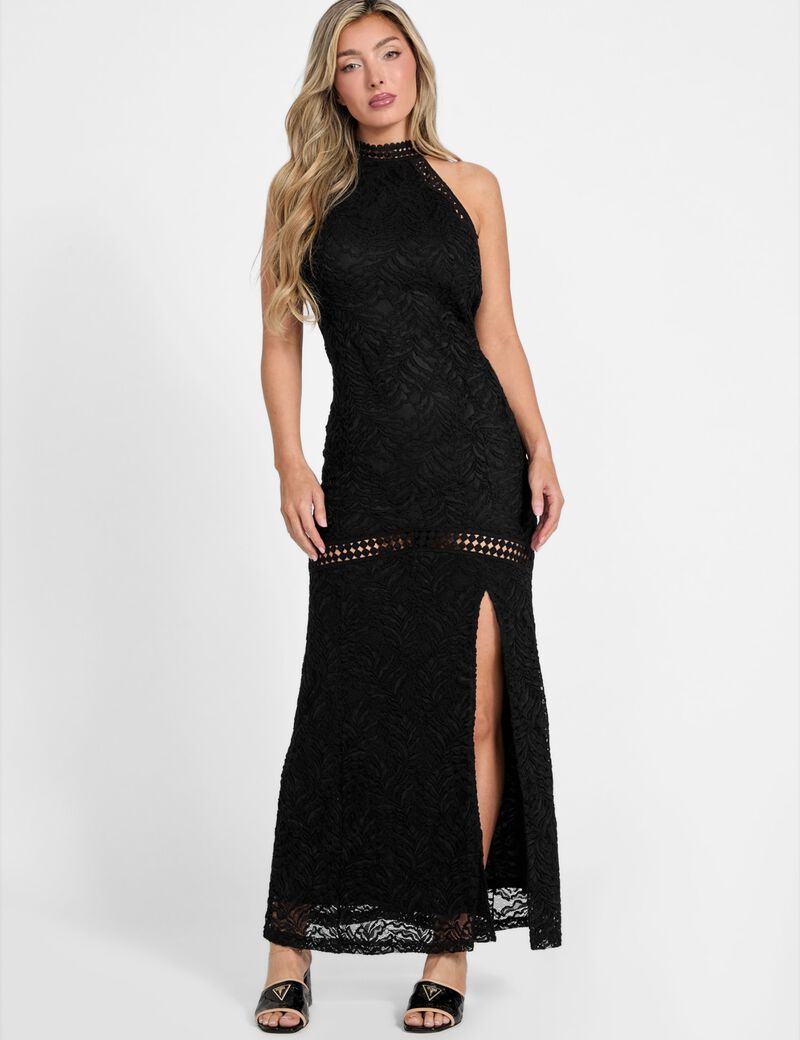 Bodycon lace maxi dress