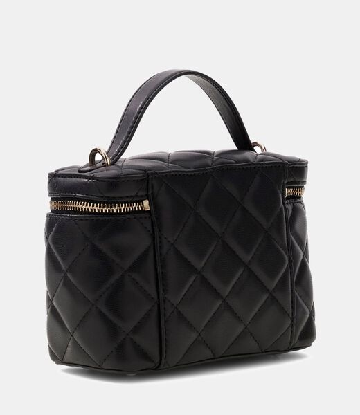 guess juliet quilted canister bag