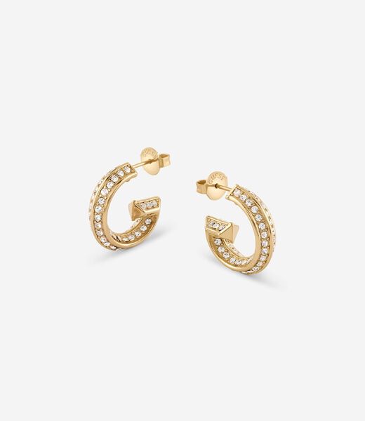 G crystal earrings