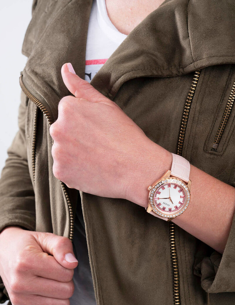 Pink Rhinestone Watch