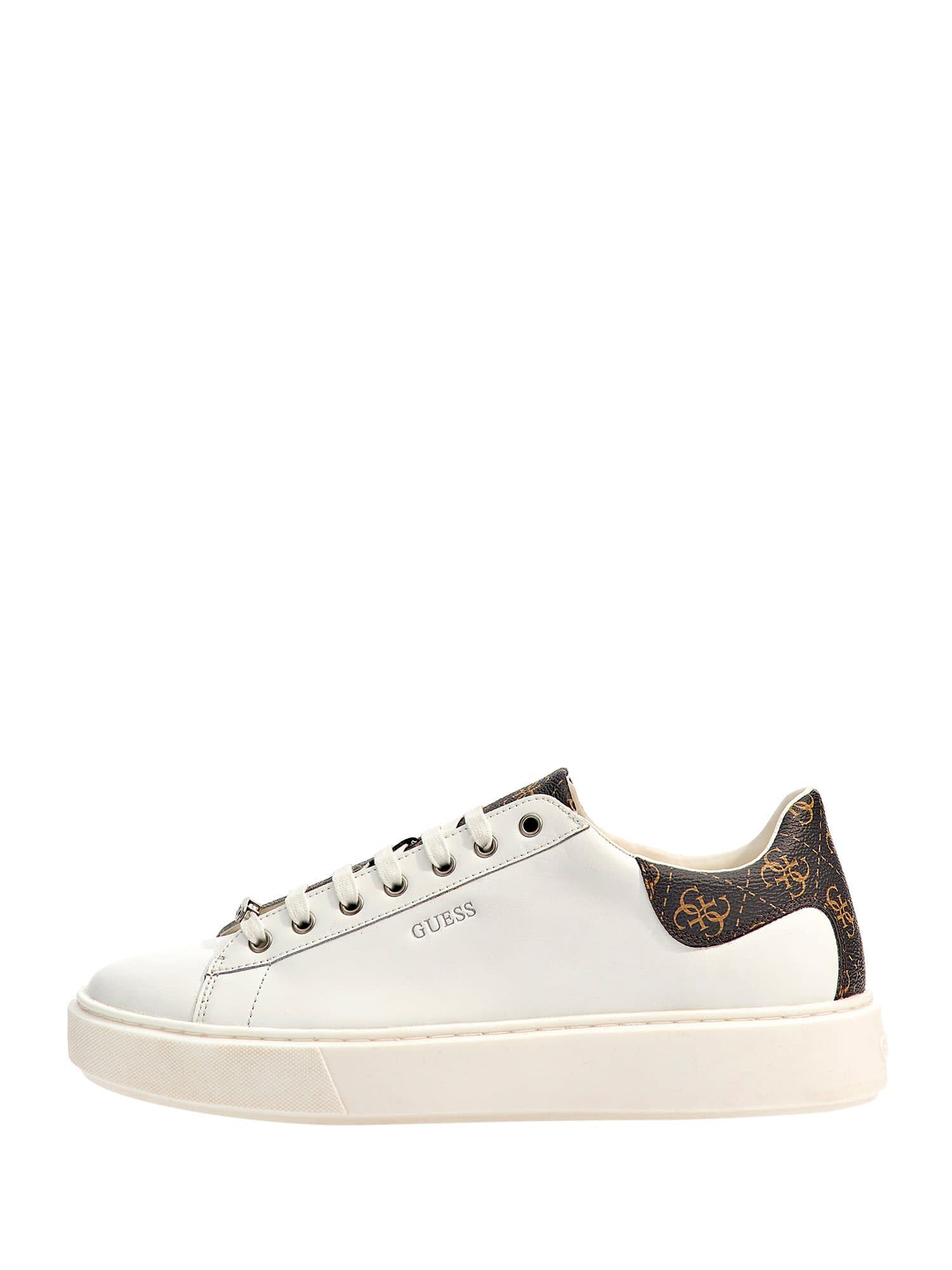 Shop GUESS Online Real Leather Vice Sneakers