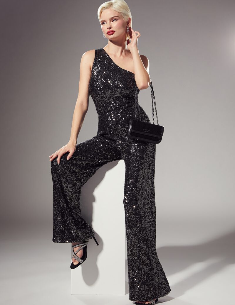 Sequins Wide Leg Pant