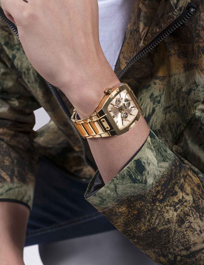 Gold-Tone Multifunction Watch