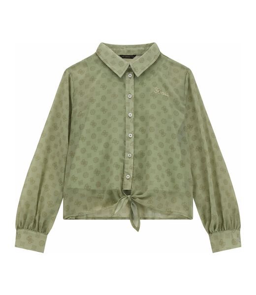 Chiffon bow shirt