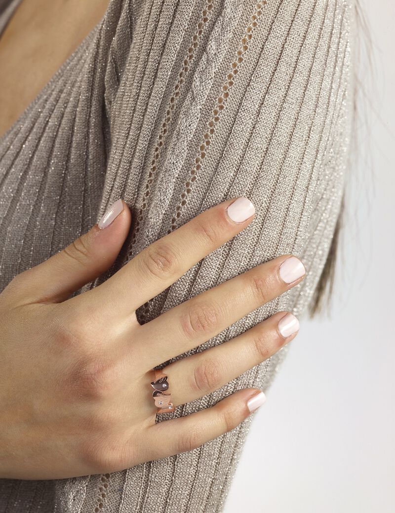 Women's Queen Of Heart Rose Gold Ring