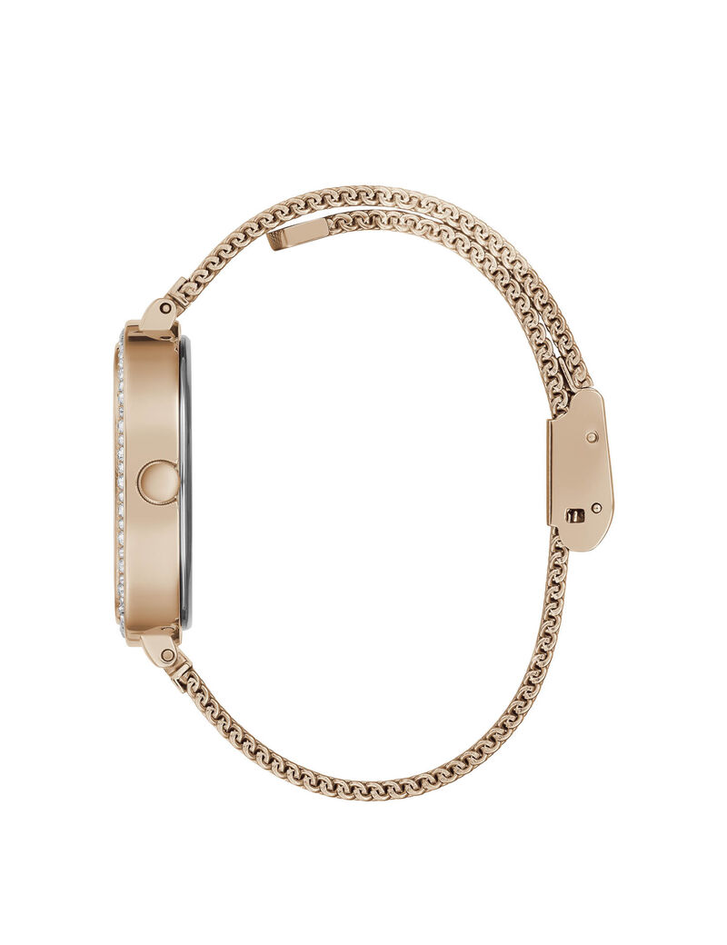Rose Gold Square Mesh Watch