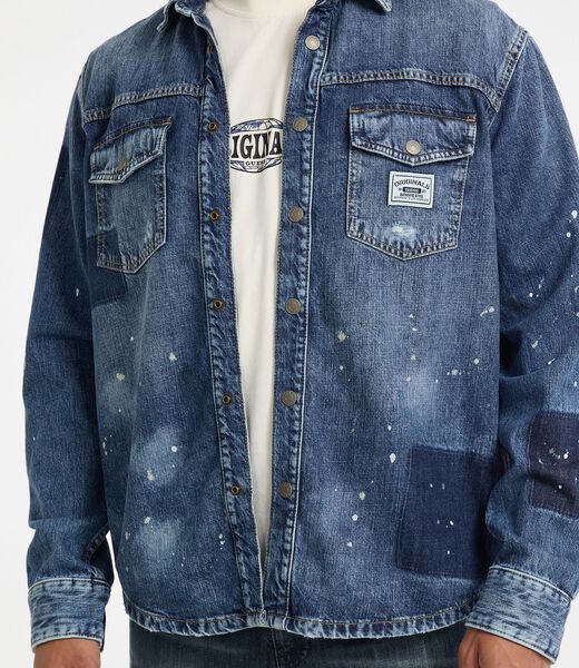 جاكيت جينز كبيرة الحجم