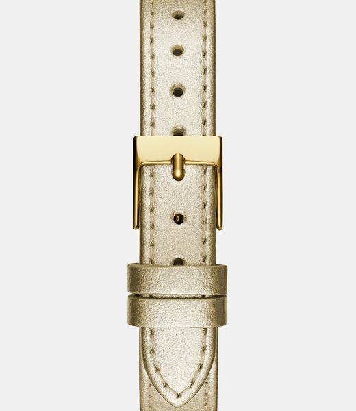 Metallic analogue watch
